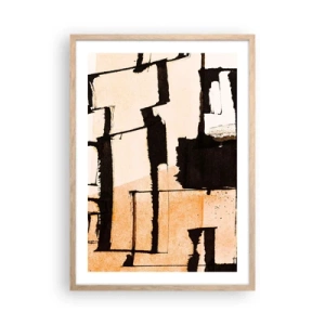 Affiche dans un chêne clair - Poster - De l’ordre malgré tout - 50x70 cm