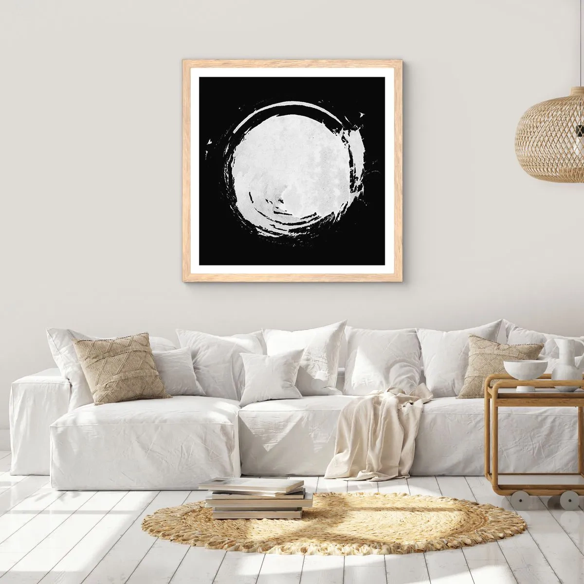 Affiche dans un chêne clair - Poster - Belle sortie - 60x60 cm