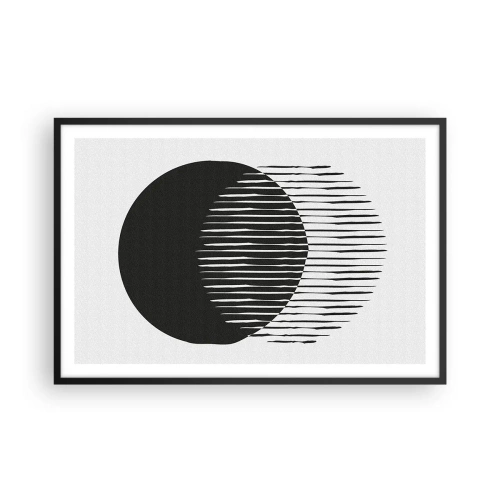 Affiche dans un cadre noir - Poster - Son alter ego - 91x61 cm