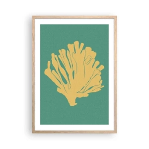 Affiche dans un chêne clair - Poster - Buisson forestier sous-marin - 50x70 cm