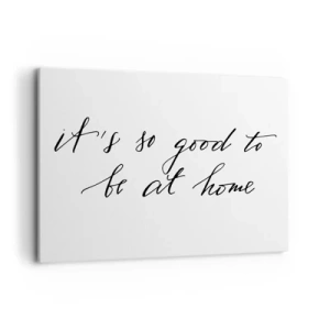 Impression sur toile - Image sur toile - Lettrage de style calligraphique sur fond blanc - 100x70cm - Toute la vérite - Décoration murale moderne pour le salon et la chambre ARTTOR