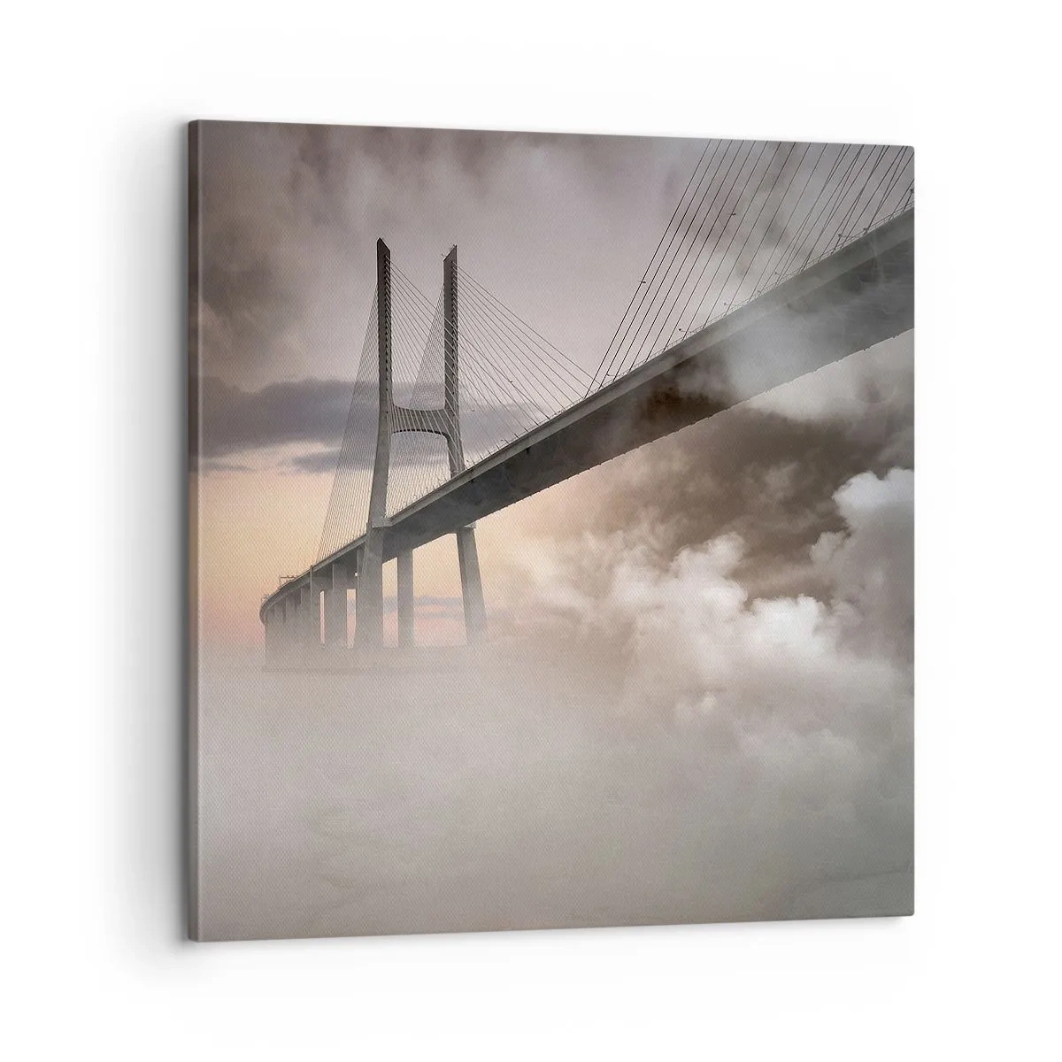 Impression sur toile - Image sur toile - Sur la rivière qui n'existe pas - 60x60 cm