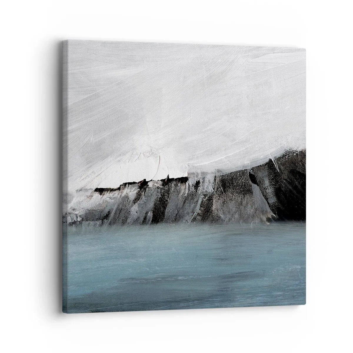 Impression sur toile - Image sur toile - Eau – terre : choc des éléments - 30x30 cm