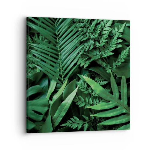 Impression sur toile - Image sur toile - Emmitouflé de verdure - 30x30 cm