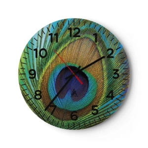 Horloge murale - Pendule murale - Les yeux dans les yeux - 30x30 cm