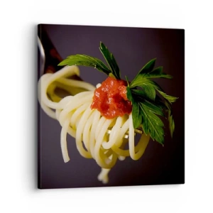 Impression sur toile - Image sur toile - Une bouchée savoureuse - 30x30 cm