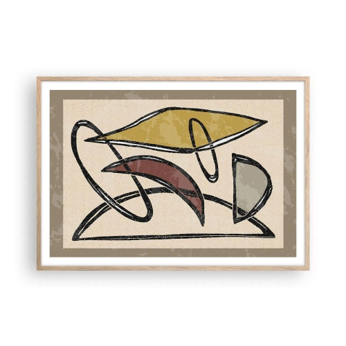 Affiche dans un chêne clair - Poster - Verticales et horizontales - 100x70 cm