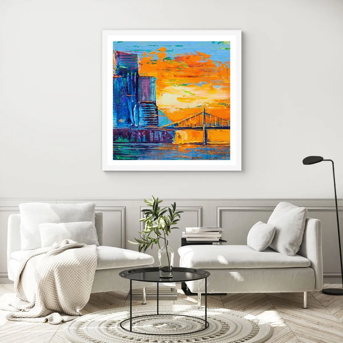 Affiche dans un cadre blanc - Poster - Culture et nature - 50x50 cm