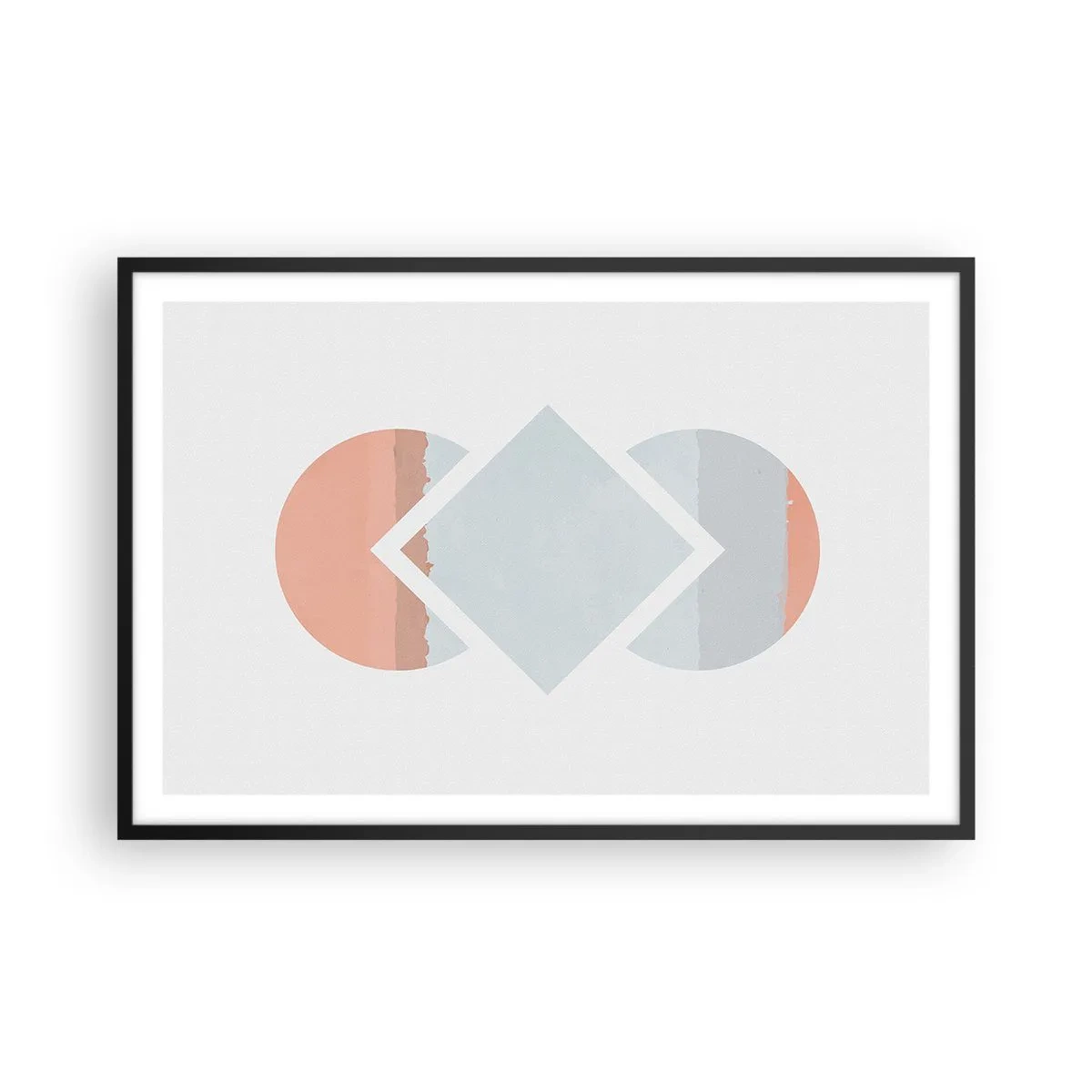 Affiche dans un cadre noir - Poster - La situation est clair - 91x61 cm