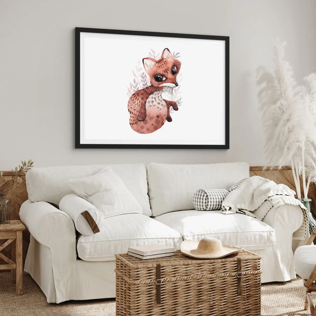 Affiche dans un cadre noir - Poster - Seulement à aimer - 40x30 cm