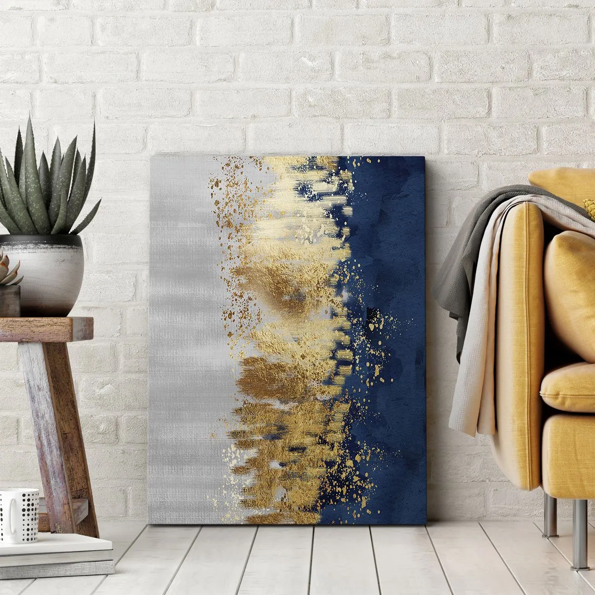 Impression sur toile - Image sur toile - Une composition moderne et pétillante - 65x120 cm