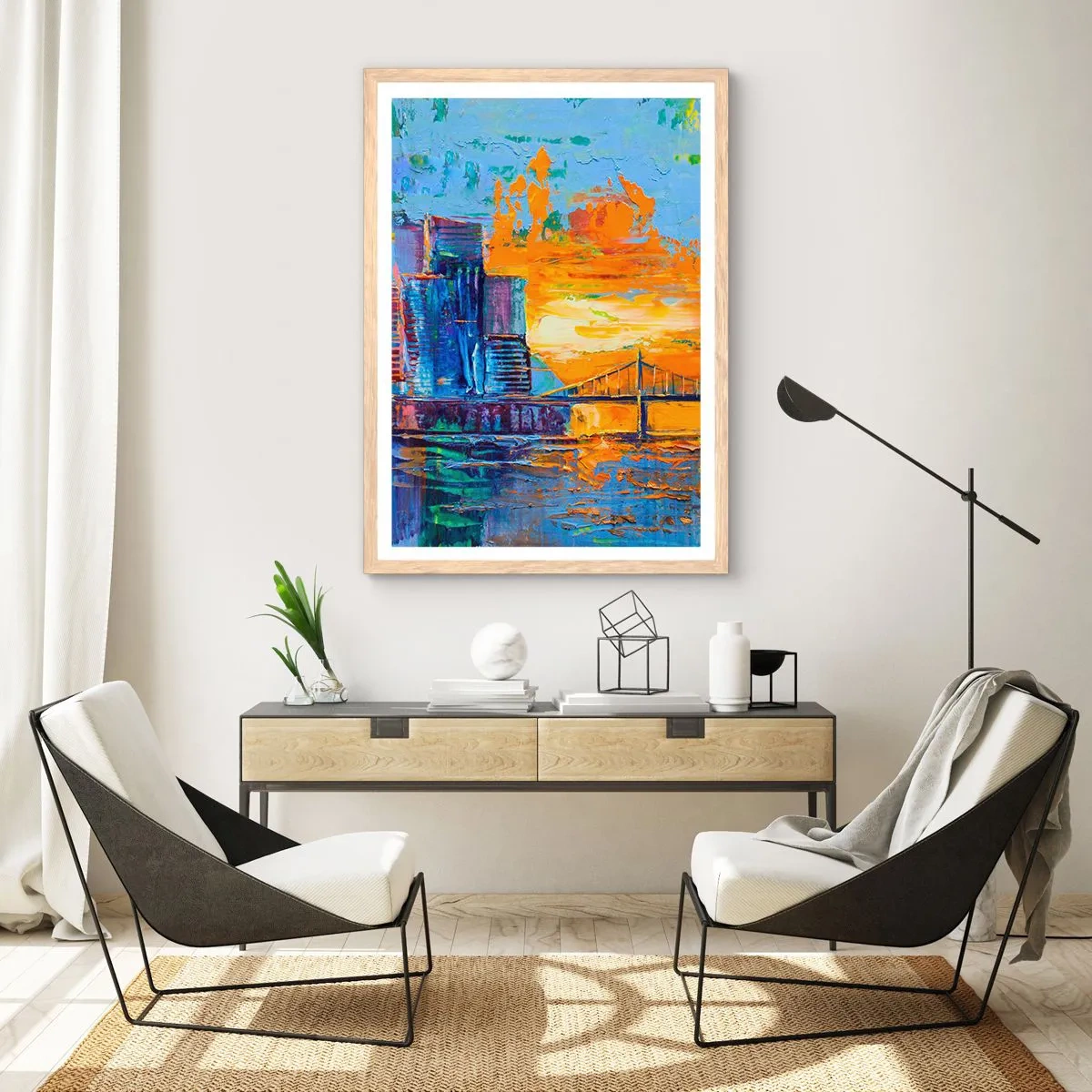 Affiche dans un chêne clair - Poster - Culture et nature - 40x50 cm