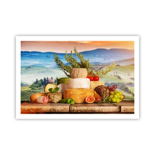 Affiche - Poster - La joie de vivre à l'italienne - 91x61 cm