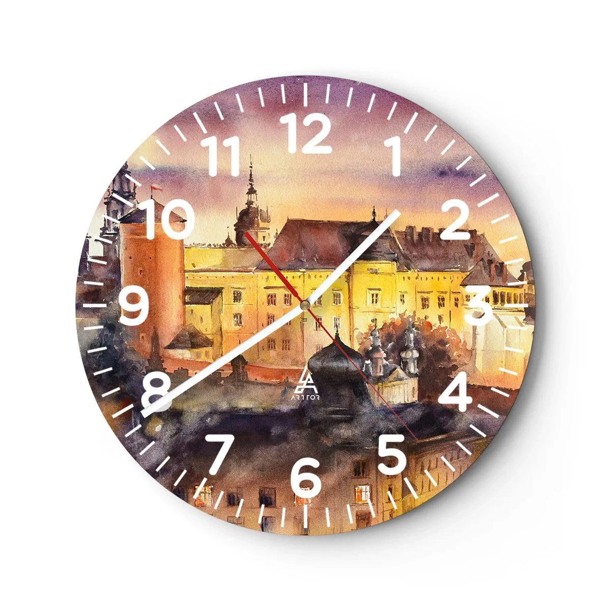 Horloge murale - Pendule murale - Histoire et conte de fées - 30x30 cm