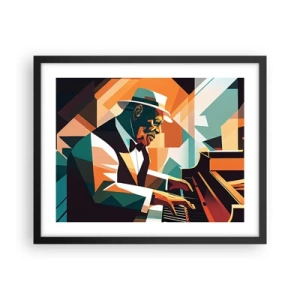 Affiche dans un cadre noir - Poster - C’est tout le jazz - 50x40 cm