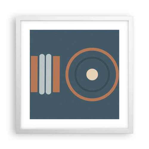 Affiche dans un cadre blanc - Poster - Essence des choses - 40x40 cm