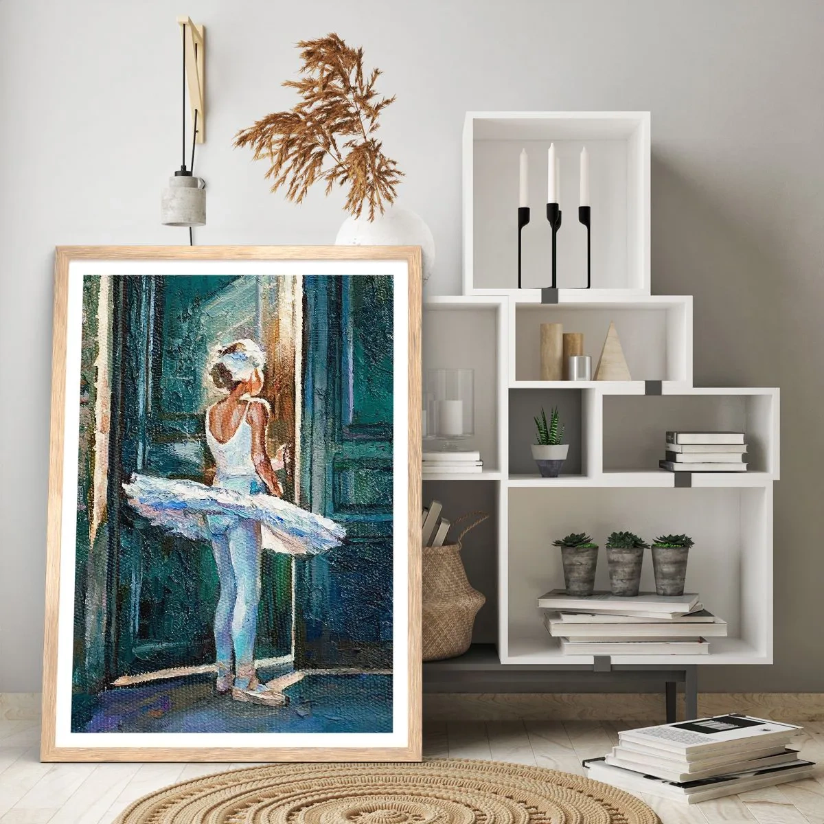 Affiche dans un chêne clair - Poster - Avant le show - 50x70 cm