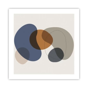 Affiche - Poster - Gouttes de couleur - 50x50 cm