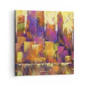 Impression sur toile - Image sur toile - Composition métropolitaine - 70x70 cm