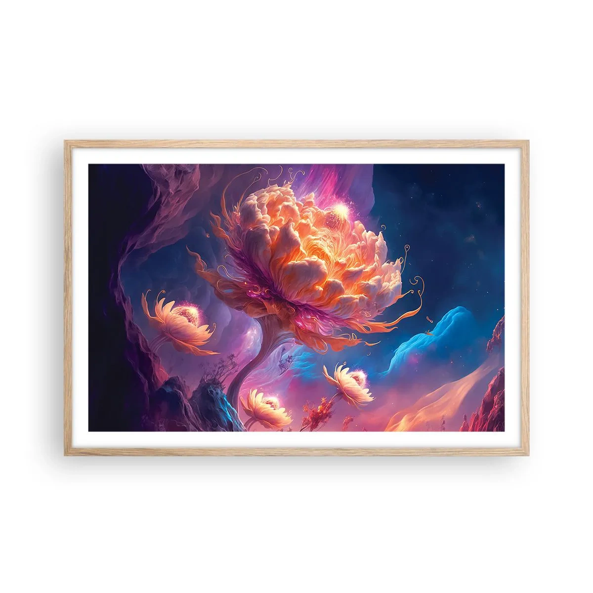 Affiche dans un chêne clair - Poster - Un autre monde - 91x61 cm