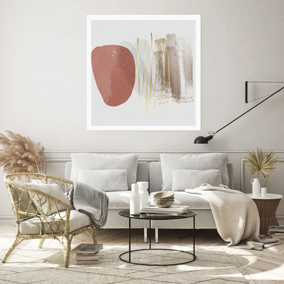 Affiche - Poster - Colonnade abstraite - 30x30 cm