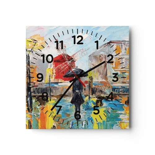 Horloge murale - Pendule murale - Légende parisienne - 40x40 cm