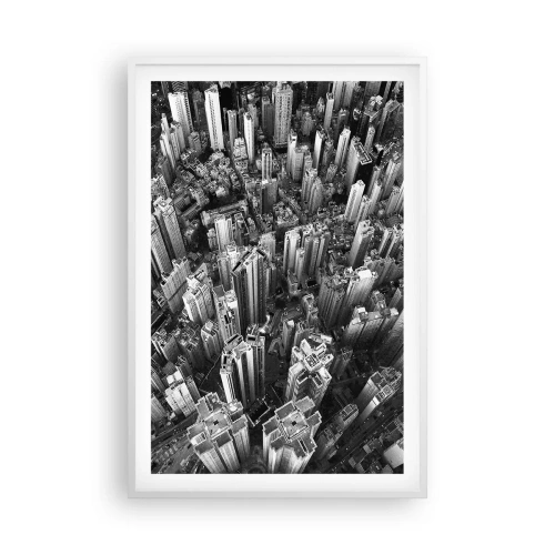 Affiche dans un cadre blanc - Poster - Toujours de plus en plus haut - 61x91 cm