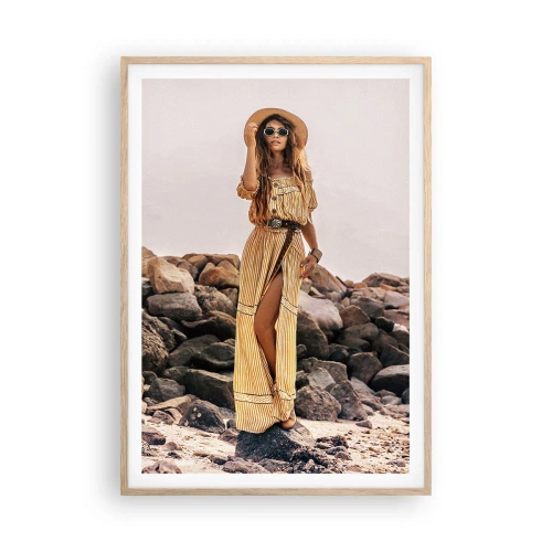 Affiche dans un chêne clair - Poster - La magie des pierres - 70x100 cm