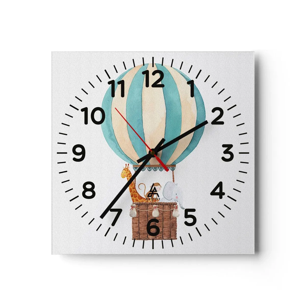Horloge murale - Pendule murale - Voyage fantastique - 40x40 cm