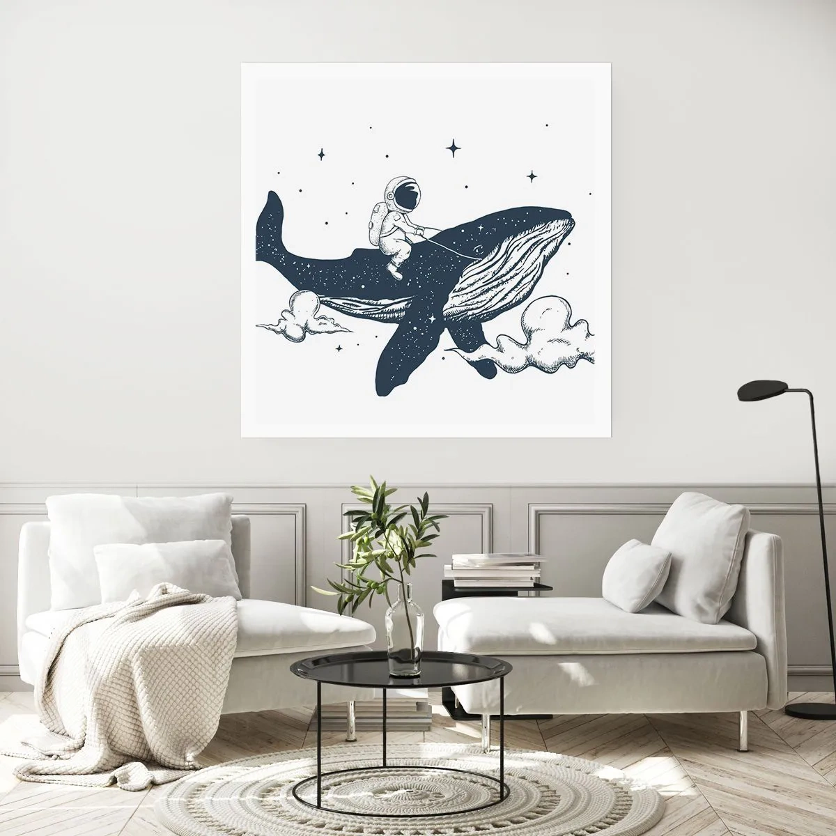 Affiche - Poster - Aventure spatiale - 50x50 cm