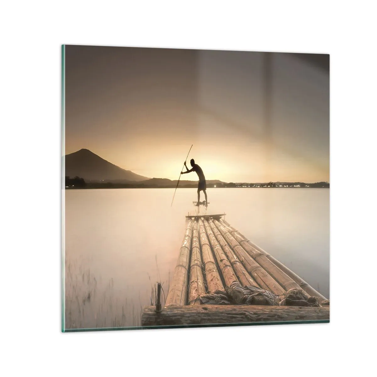 Impression sur verre - Image sur verre - Avant la fin du jour - 70x70 cm