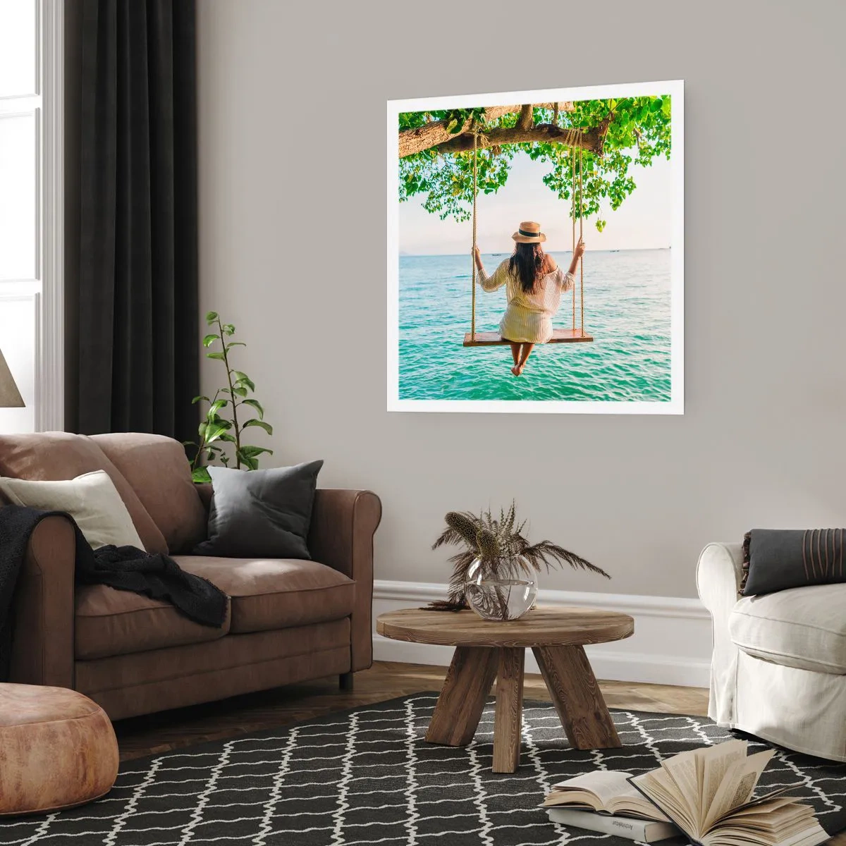 Affiche - Poster - La vie est belle - 40x40 cm