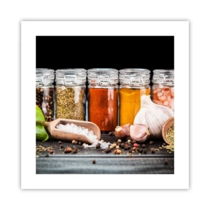 Affiche - Poster - Pour que la vie ait du goût - 40x40 cm