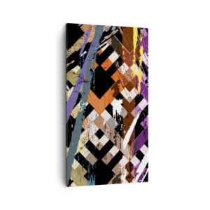 Impression sur toile - Image sur toile - Se mettre au carré - 45x80 cm