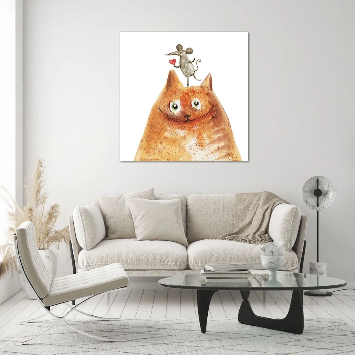 Impression sur verre - Image sur verre - Amour paradoxal - 50x50 cm