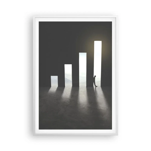 Affiche dans un cadre blanc - Poster - Succès – impression - 70x100 cm