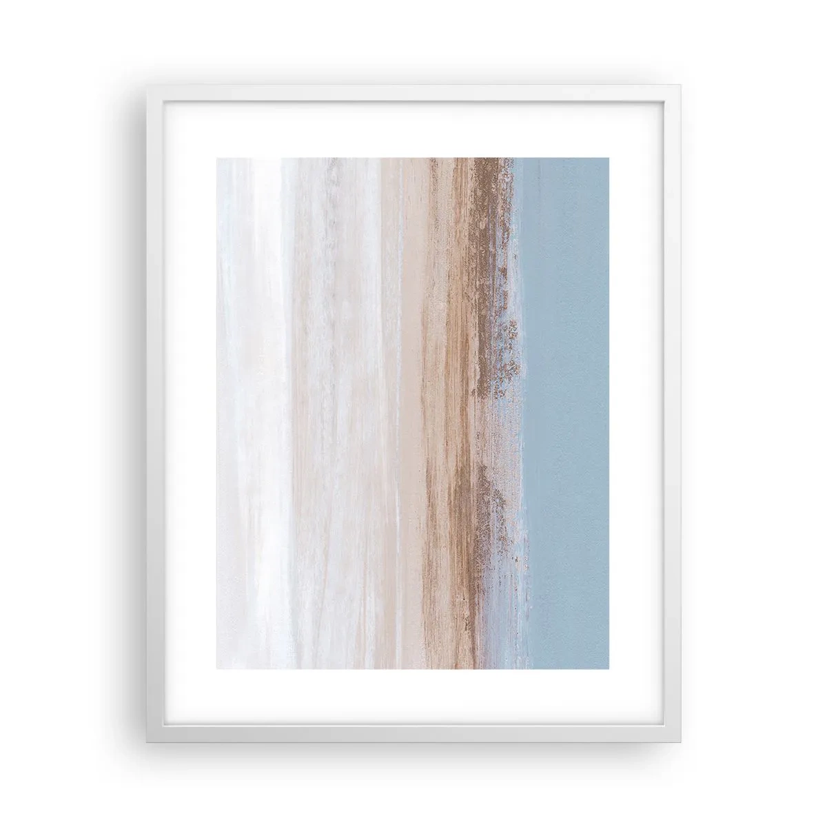 Affiche dans un cadre blanc - Poster - Paysage ambigu - 40x50 cm