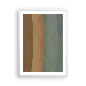 Affiche dans un cadre blanc - Poster - Composition horizontale - 50x70 cm