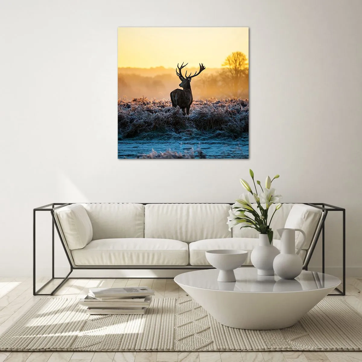 Impression sur verre - Image sur verre - Couronné pour sa succession - 50x50 cm