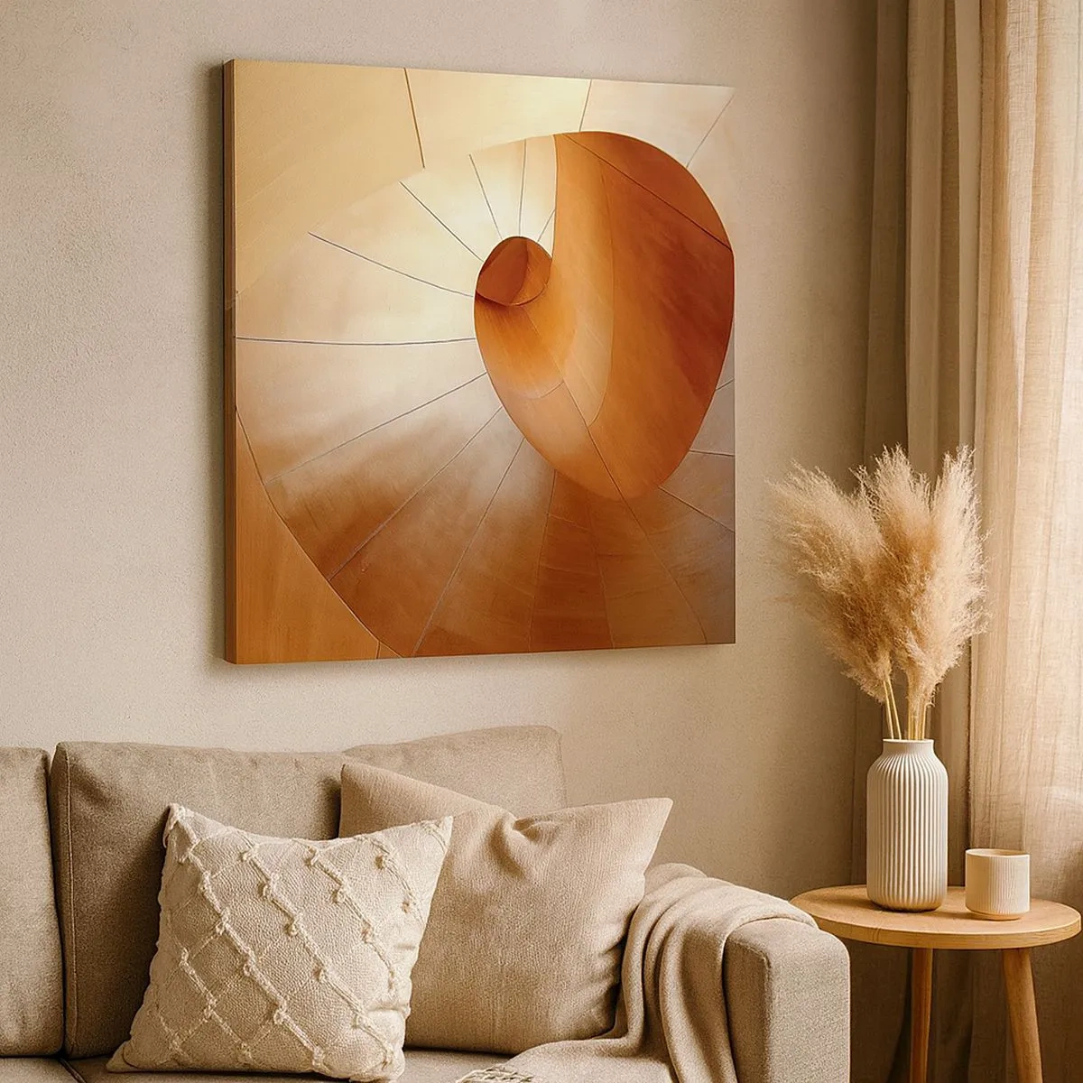 Impression sur toile - Image sur toile - Serpentin architectural - 30x30 cm