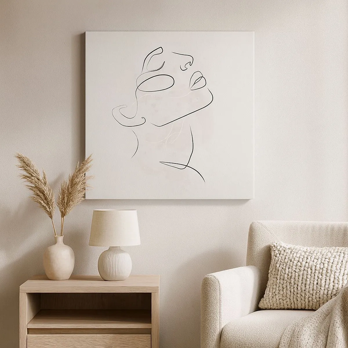 Impression sur toile - Image sur toile - L'esquisse d'un rêve - 30x30 cm