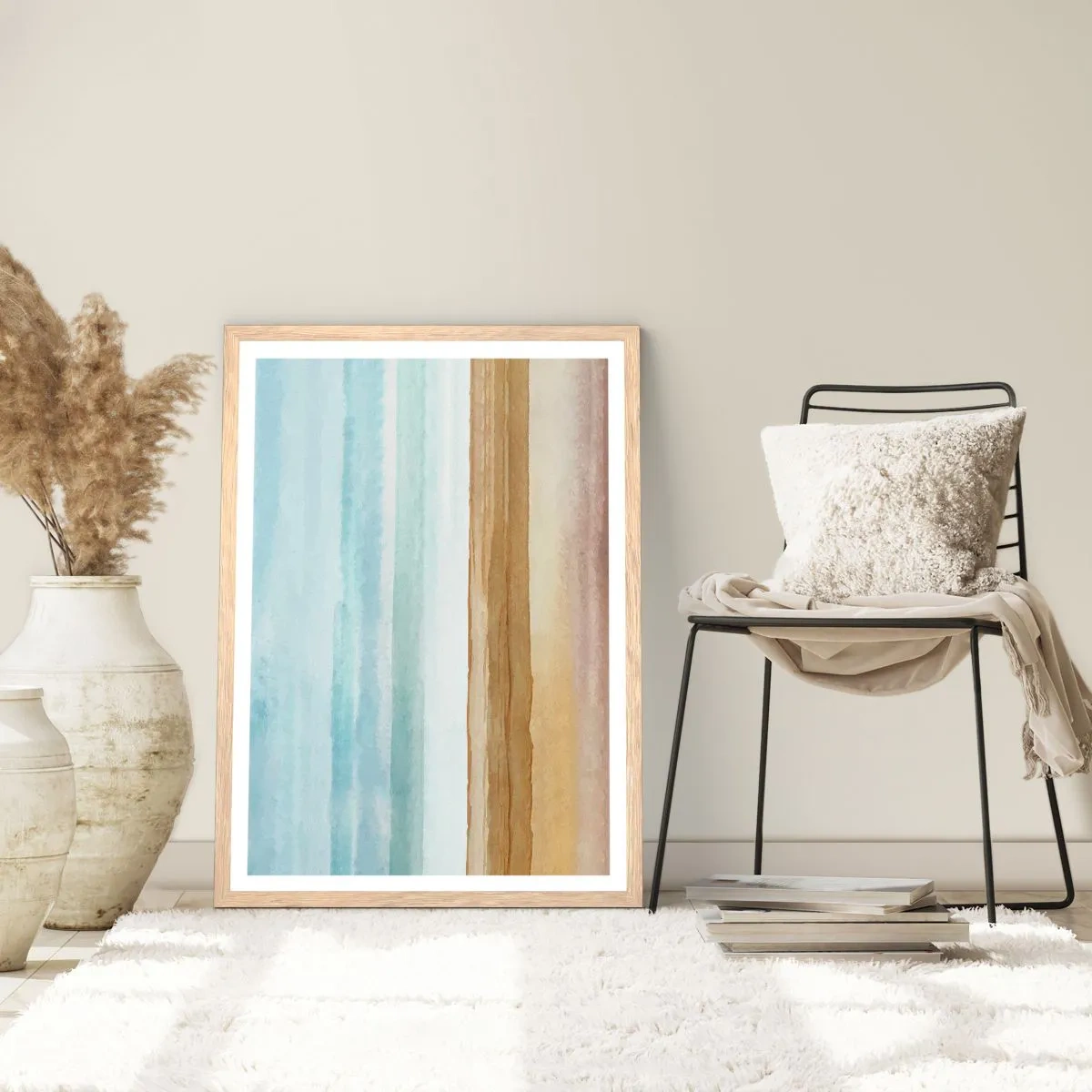 Affiche dans un chêne clair - Poster - Réconfort - 30x40 cm