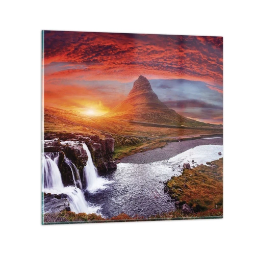 Impression sur verre - Image sur verre - Vue de la terre du milieu - 70x70 cm