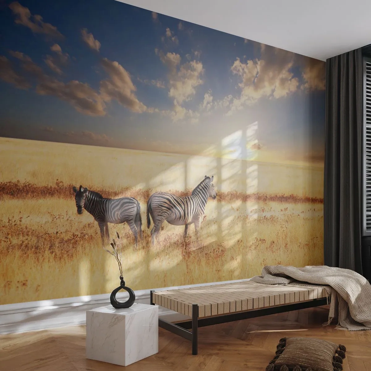 Papier Peint Autocollant Deluxe Sticker - Va-t'en, n'ai pas de paix - Animaux, Côtes, Safari - 250x175 cm