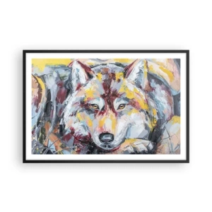 Affiche dans un cadre noir - Poster - En paix au milieu des siens - 91x61 cm