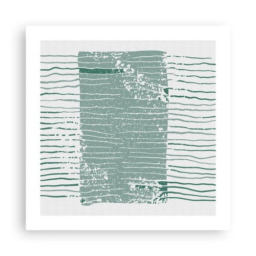 Affiche - Poster - Abstraction de la mer - 50x50 cm