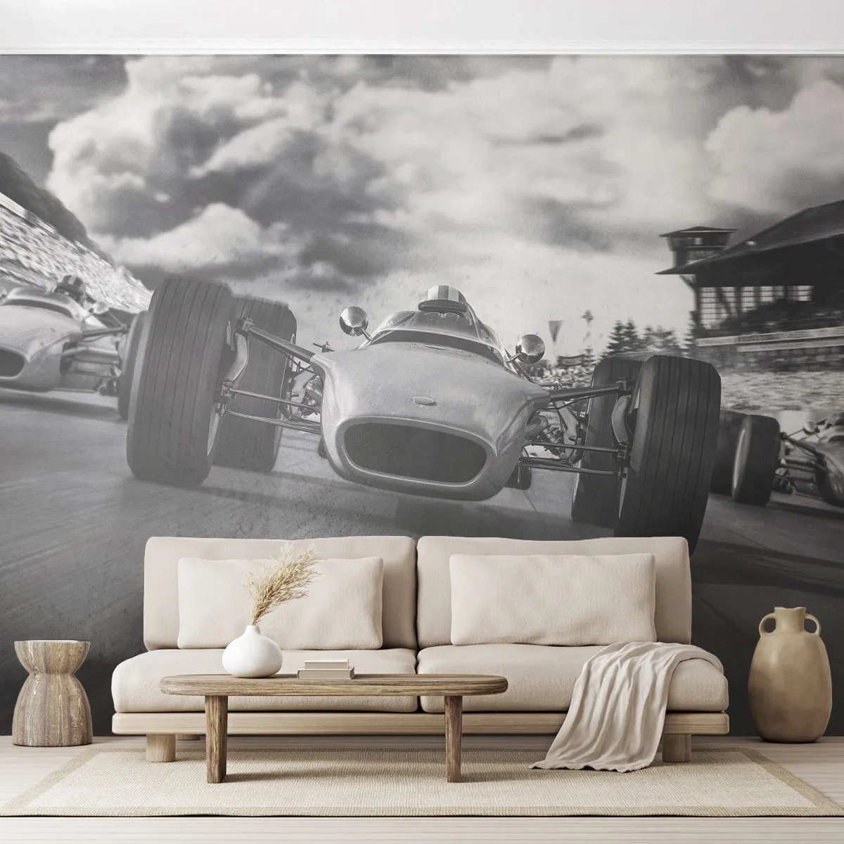 Papier Peint Photo Premium Canvas - Puissance! - Formule 1, Véhicule, Course - 450x315 cm