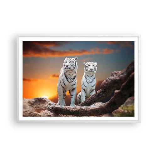 Affiche dans un cadre blanc - Poster - Tout comme à Narnia - 100x70 cm