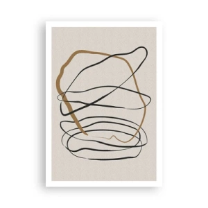Affiche - Poster - Composition – danse en boucle - 70x100 cm