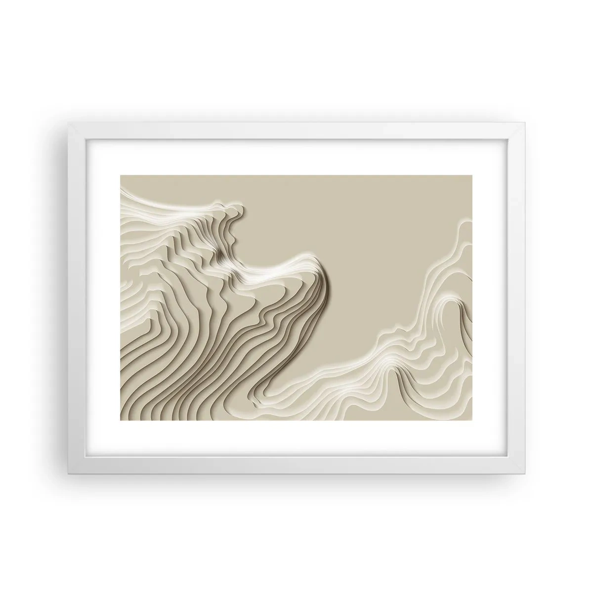 Affiche dans un cadre blanc - Poster - Topographie artistique - 40x30 cm